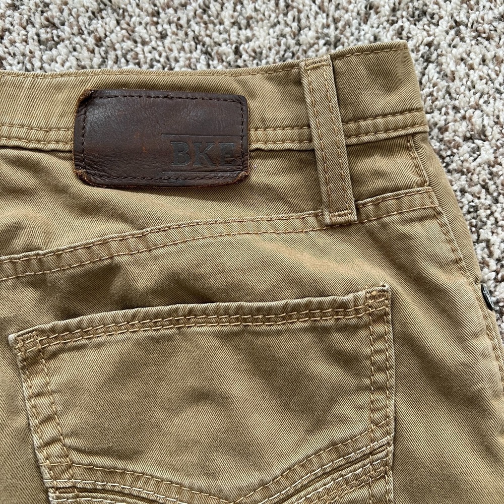 BKE JAKE Straight Premium Denim Brown Jeans 30 Long Size 30x32 American Classic